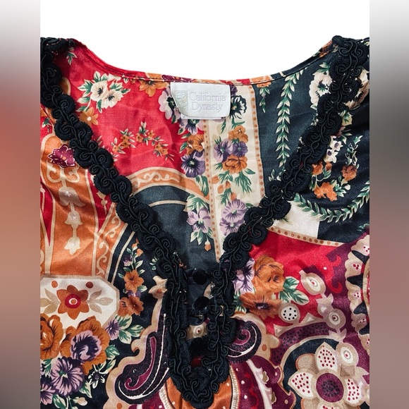 California Dynasty Vintage 80s Plus Size Volup Hippie Whimsigoth Lingerie Dress - Picture 2 of 5